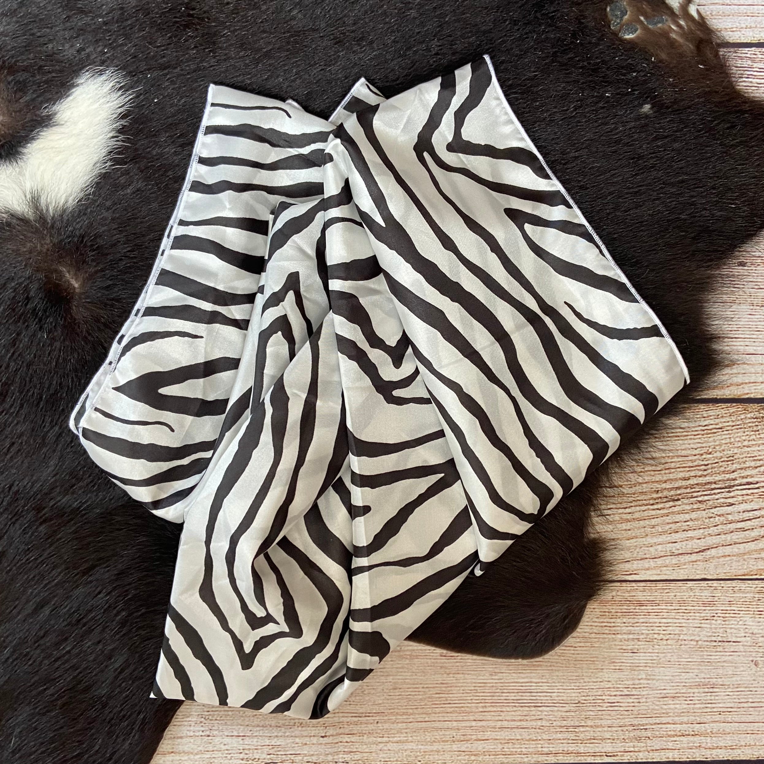 36” Zebra print Wild Rag