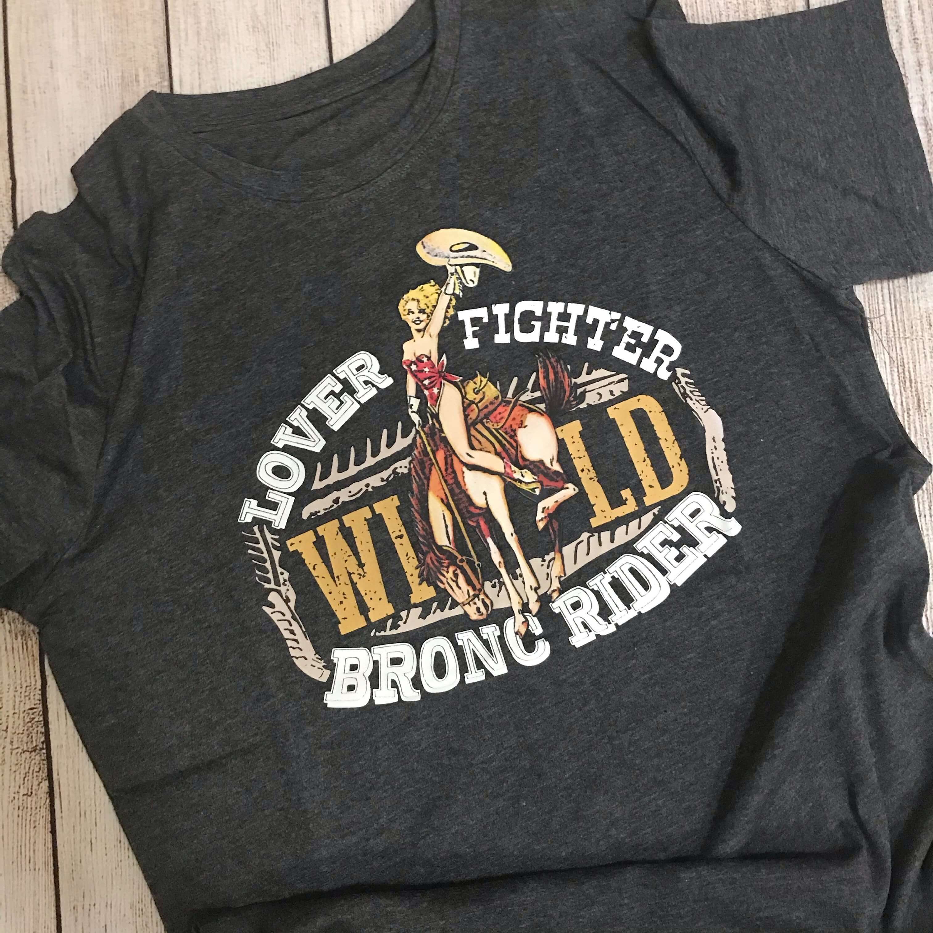 Lover, Fighter, Wild Bronc Rider Tee